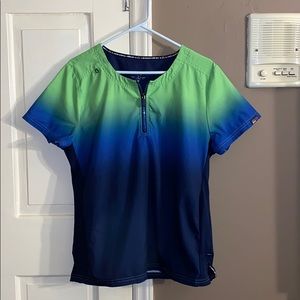 Koi Lite Ombre Scrub Top